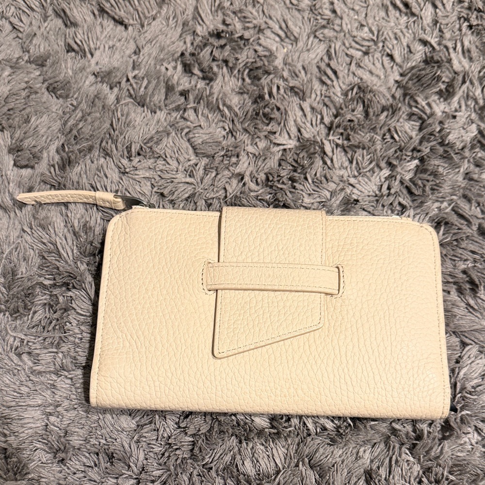 All Saints Tan Leather Wallet